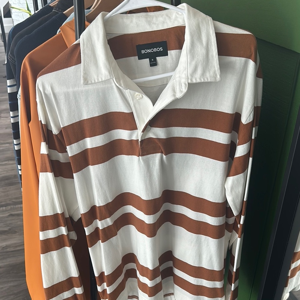 Bonobos Men’s Long Sleeve Rugby Polo